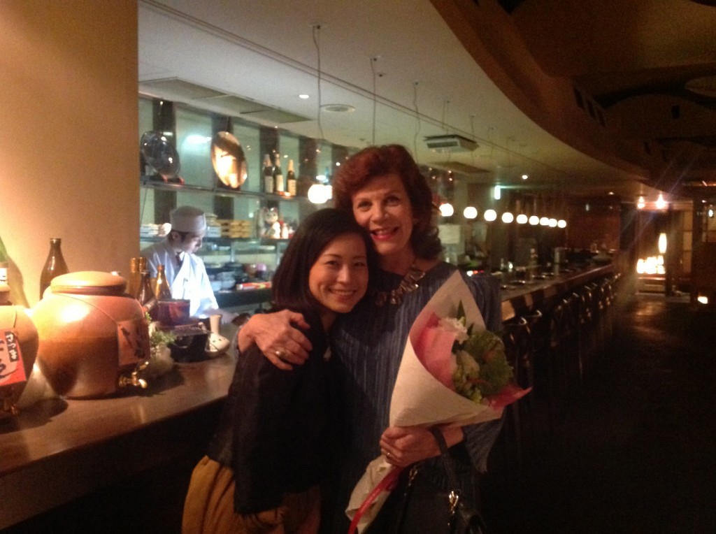 With Madam Christine Walevska after the concert in Fukuoka, Kyusyu Island