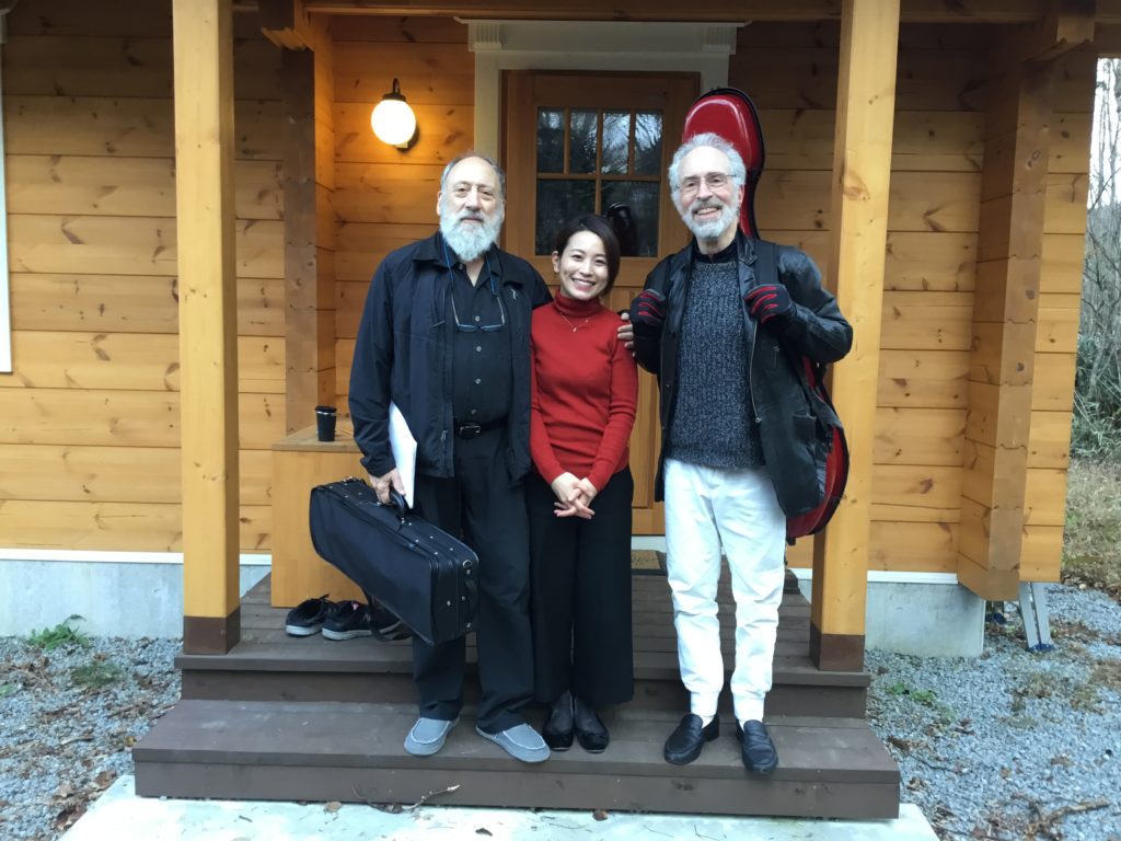 with violinist Paul Rosenthal and cellist Nathaniel Rosen